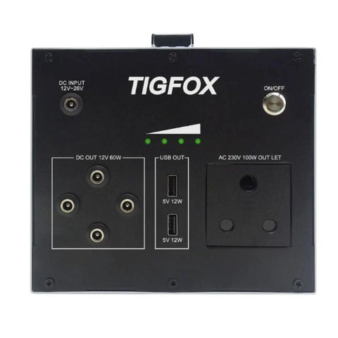 Tigfox TM300 Portable Power Station with A Grade 100W Solar panel and LED bulbs