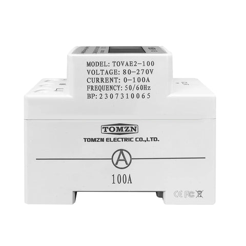 Tomzn TOVAE2-100 3in1 100A AC Din Rail Energy Meter