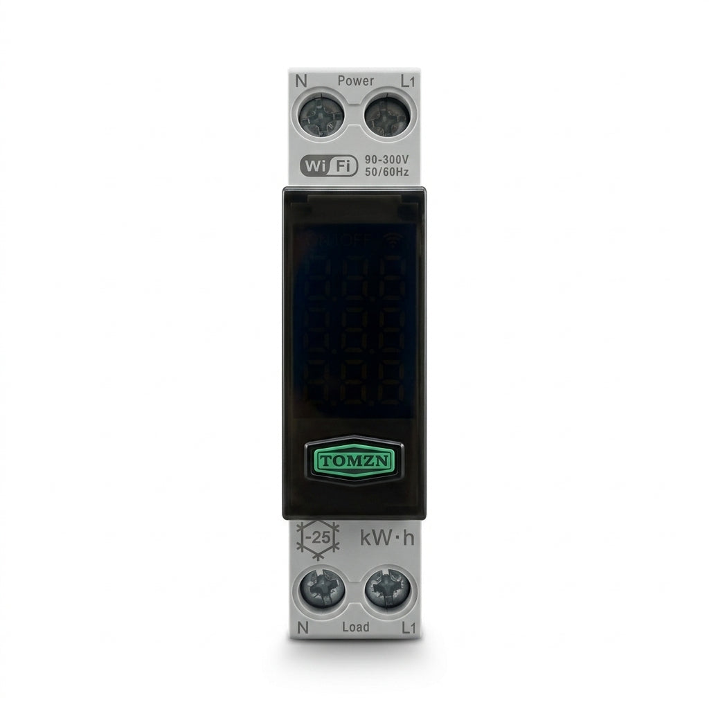 TOMZN 10-in-1 WiFi VA Protector 40A Smart Voltage Protector with Remote Control & Real-Time Metering