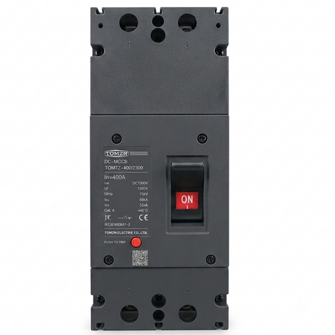 TOMZN 400A DC MCCB 2P Circuit Breaker – DC 1500V Molded Case Circuit Breaker