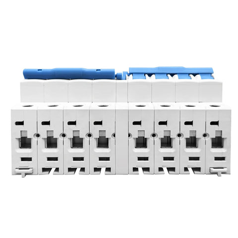 Tomzn TOB7Z-63 4P+4P 63A DC MTS Dual Power Manual Transfer Switch Circuit breaker for PV system