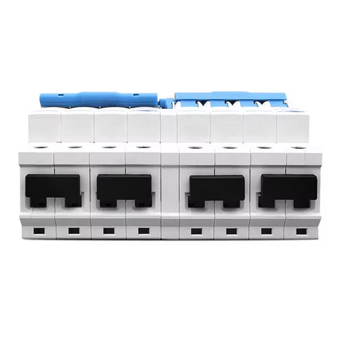 Tomzn TOB7Z-63 4P+4P 63A DC MTS Dual Power Manual Transfer Switch Circuit breaker for PV system