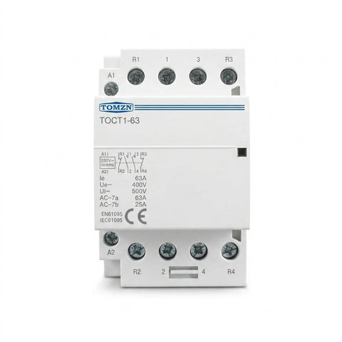 Tomzn TOCT1 2NO 2NC AC Din Rail Household Modular Contactor