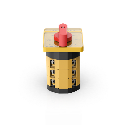 Kripal UKG1-40 Rotary Switch 40A 3P/6P 7 Position Voltmeter Selector Switch