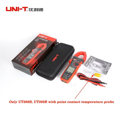 UNI-T UT207B True RMS Digital Clamp Meter AC DC Current 1000A 1000V Pliers ammeter LPF 6000 Count amperimetric clamp