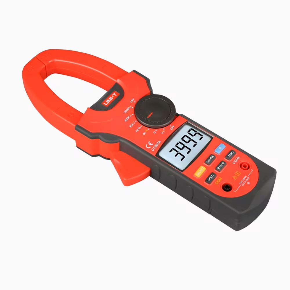 UNI-T UT207A 1000A Digital Clamp Meters Frequency Measure Multimeters Auto Range Capactance Resistance