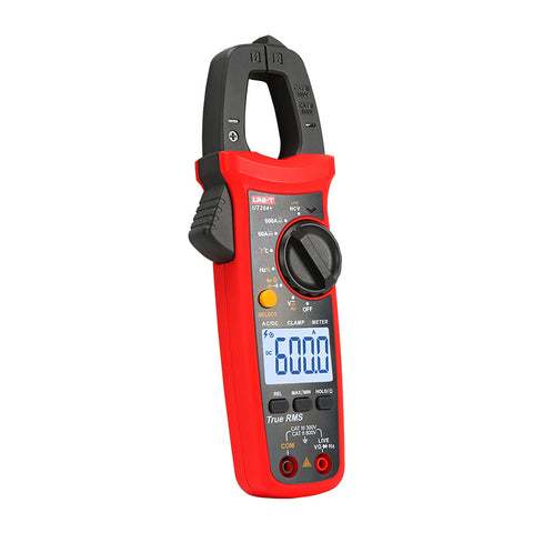 UNI-T UT204+ Digital Clamp Meter – True RMS AC/DC Current Tester with Large LCD, Capacitance & Frequency Measurement