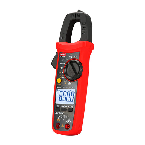 UNI-T UT204+ Digital Clamp Meter – True RMS AC/DC Current Tester with Large LCD, Capacitance & Frequency Measurement