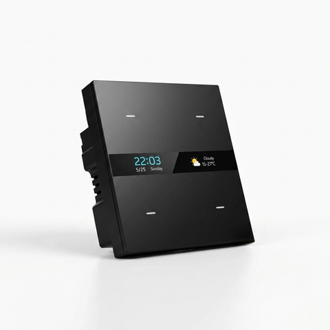 Ultra Smart Panel 4 Gang Black – Zigbee Smart Wall Switch