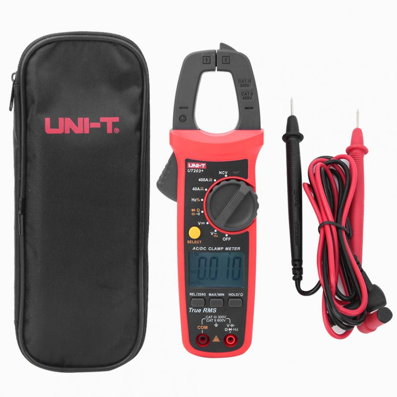Uni-T UT203+ Digital Clamp Multimeter DC AC Current Voltmeter 400-400A