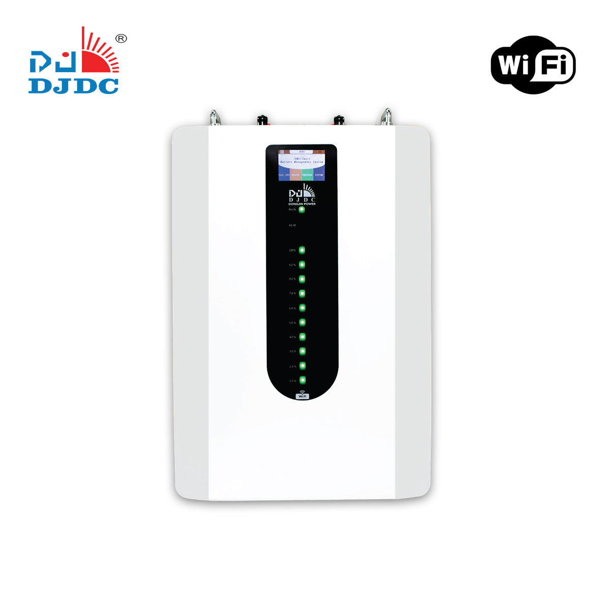 Dongjin 25.6V 100Ah  Lithium-Ion  LiFePO4 Wall-Mounted Battery with WiFi & Bluetooth 2.56kw- IP32