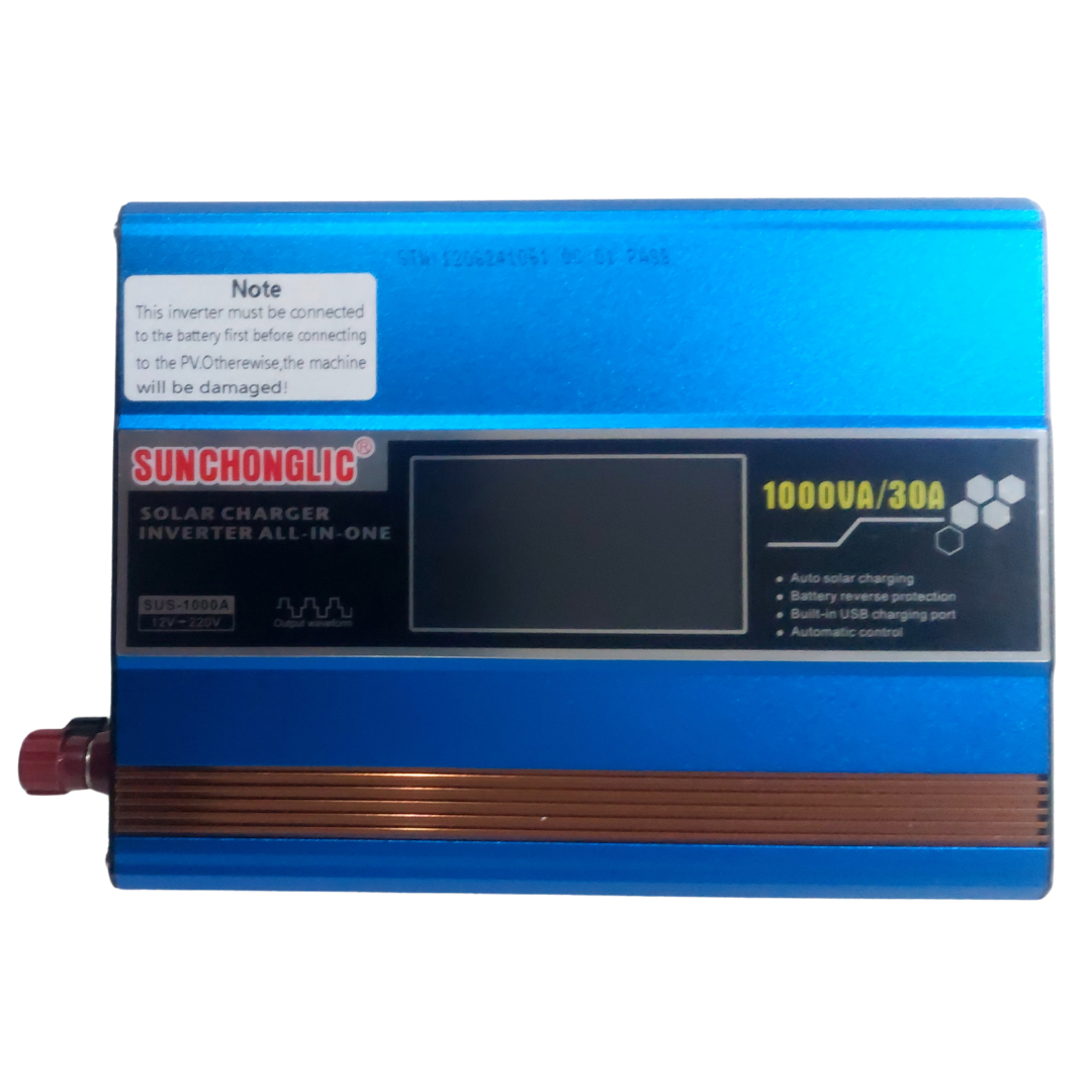 Sunchonglic SUS-1000A ALL-IN-ONE 600W Portable Modified Squre Sine Wave DC to AC Solar Inverter