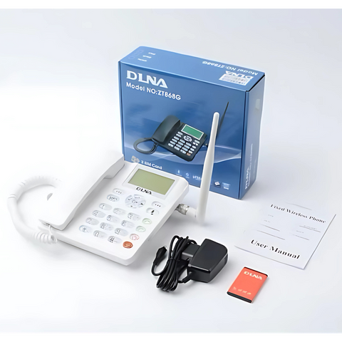 DLNA ZT868G GSM FWP Dual Sim Dual Standby Phone  TNC Antenna Cordless Phone with Sim Card