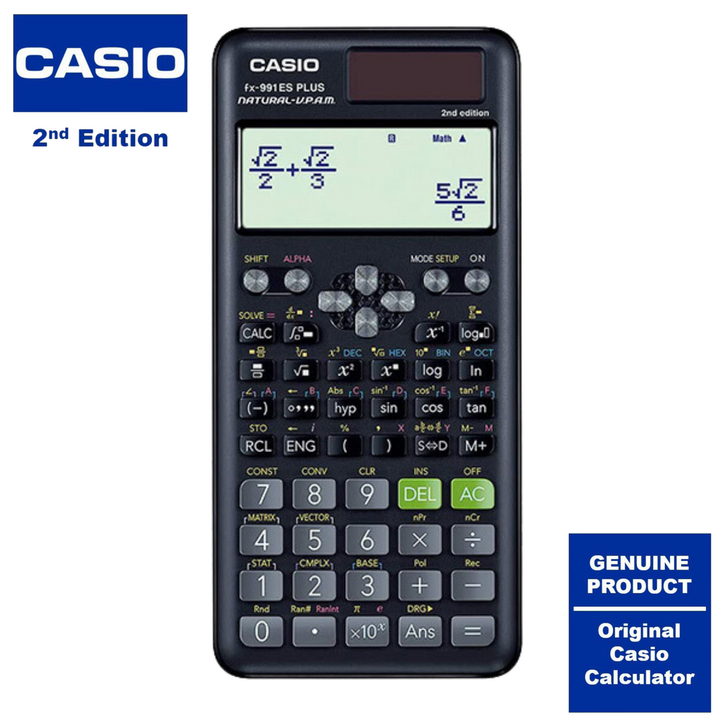 CASIO FX 991ES PLUS 2ND EDITION Calculator Original Alladin Store