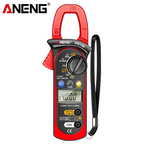 ANENG PN106 Clamp Meter CAT III 300V/CAT II 600V 600A AC/DC Current Voltage