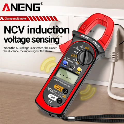 ANENG PN106 Clamp Meter CAT III 300V/CAT II 600V 600A AC/DC Current Voltage