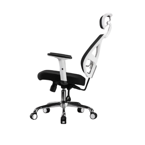 Revolving Chair 8902 White - 360° Degree Rotation with Jack system