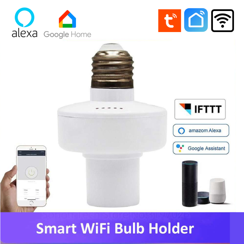 Smart Holder Light Bulb Socket Smart E27 Light Bulb Adapter