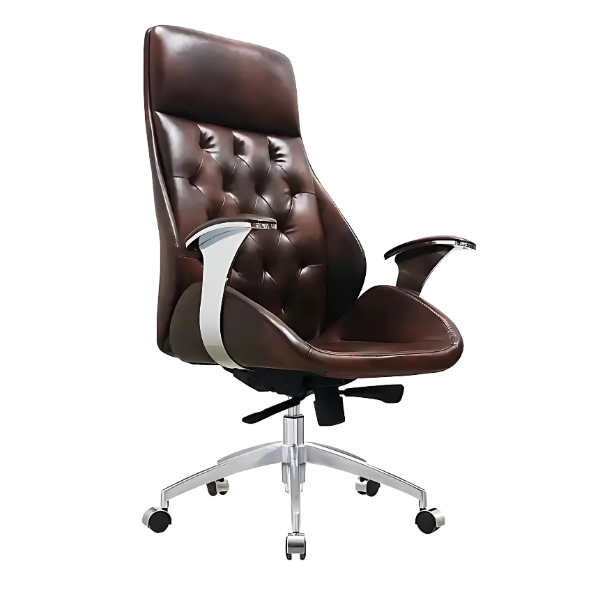 Empire Brown Executive Chair -  Luxury & Comfort - Revolving Chair - 360° Degree Rotation with Jack system