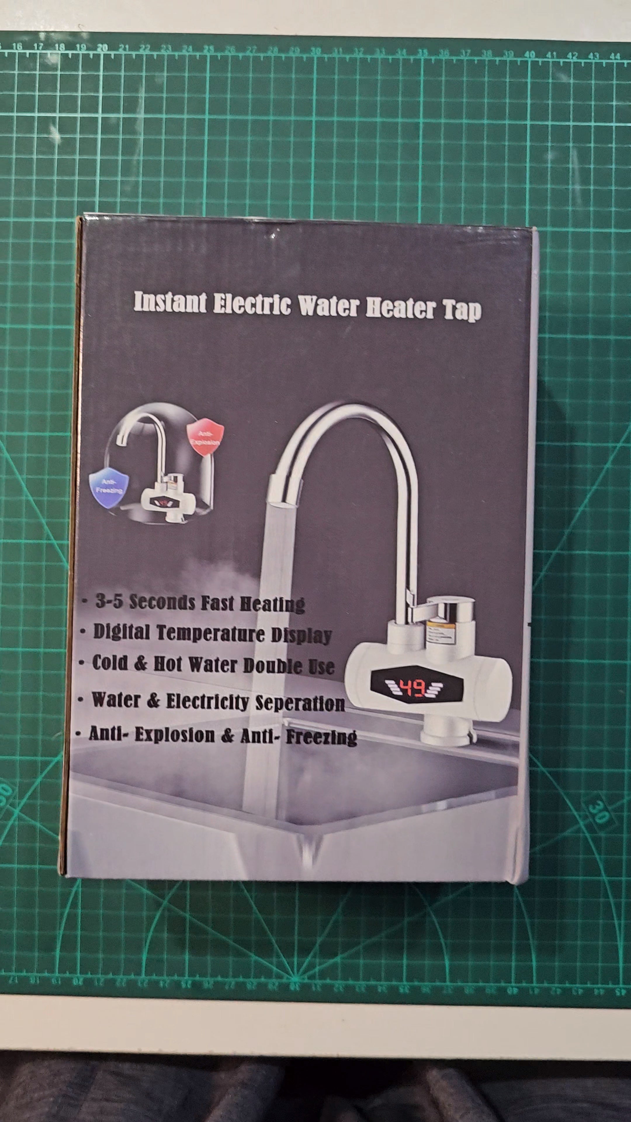 Electric Instant Water Heating Tap with LED Temperature Display Hot Water Faucet