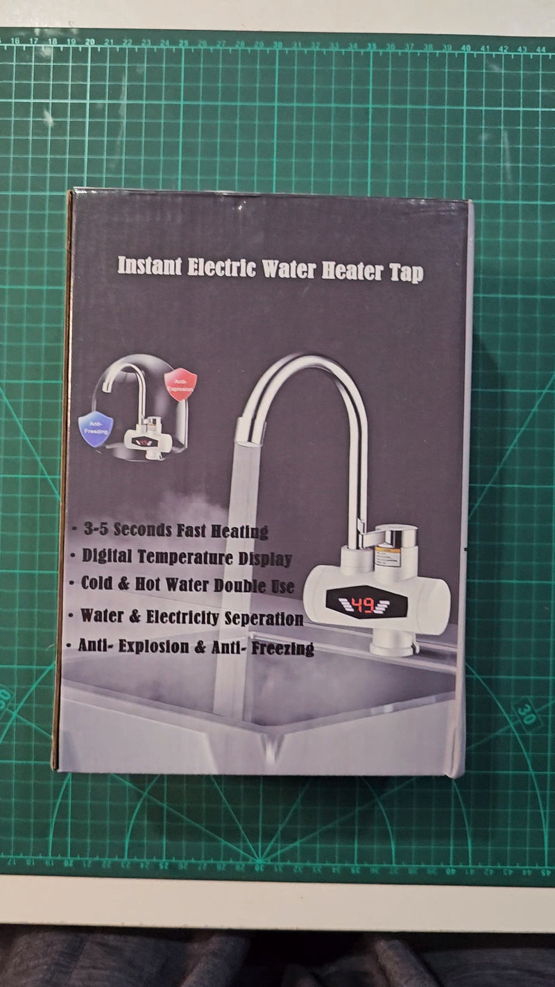 Electric Instant Water Heating Tap with LED Temperature Display Hot Water Faucet