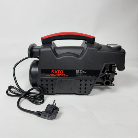 SATO Japan High-Pressure Washer 1.4kW | 130 Bar, 10L/Min Flow with Accessories (220V EU Plug)