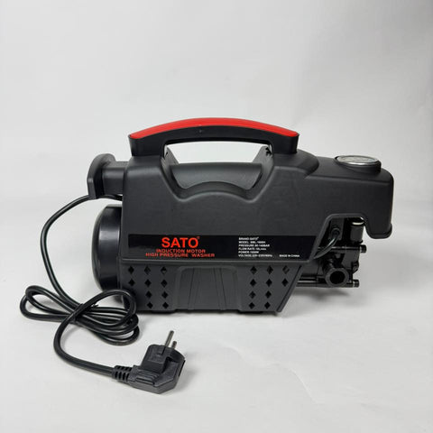 SATO Japan High-Pressure Washer 1.4kW | 130 Bar, 10L/Min Flow with Accessories (220V EU Plug)