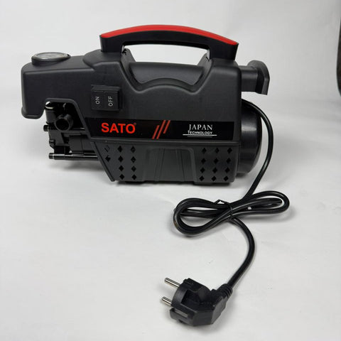 SATO Japan High-Pressure Washer 1.4kW | 130 Bar, 10L/Min Flow with Accessories (220V EU Plug)