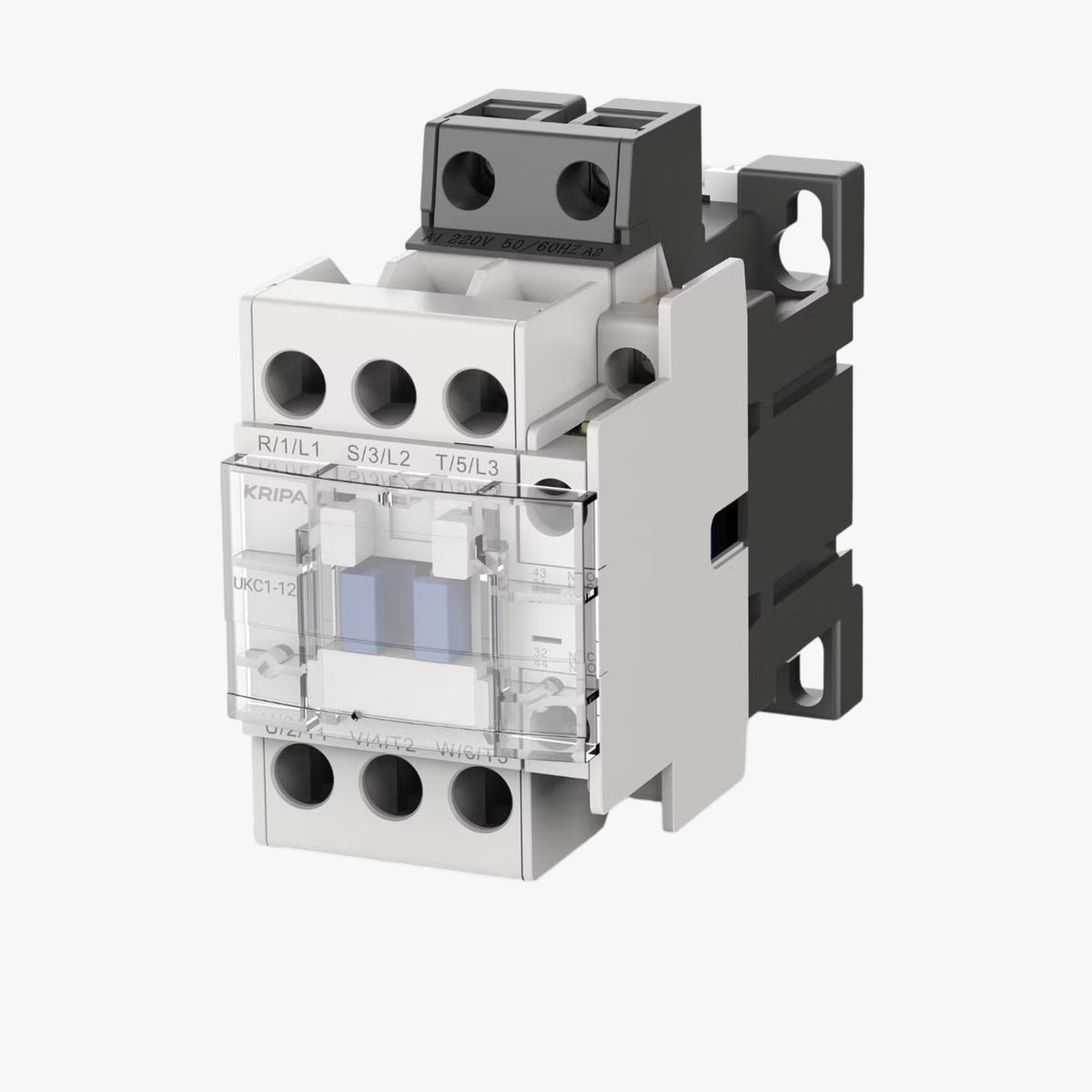 Kripal UKC1-12/220V AC Contactor 3 Pole 25A 220VAC Coil 50/60Hz