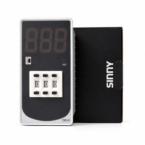 Sinny TXD-H-K Digital PID Temperature Controller (0-339°C, Relay Output, 100-240V AC/DC)