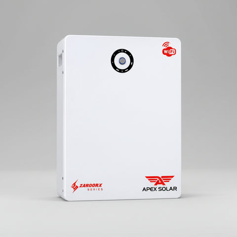 APEX 5220 ZaroonX 51.2v 102Ah Lithium Battery | Tier 1 Cells, 6000 Cycles, Fast Charging & Smart App Control | IP20