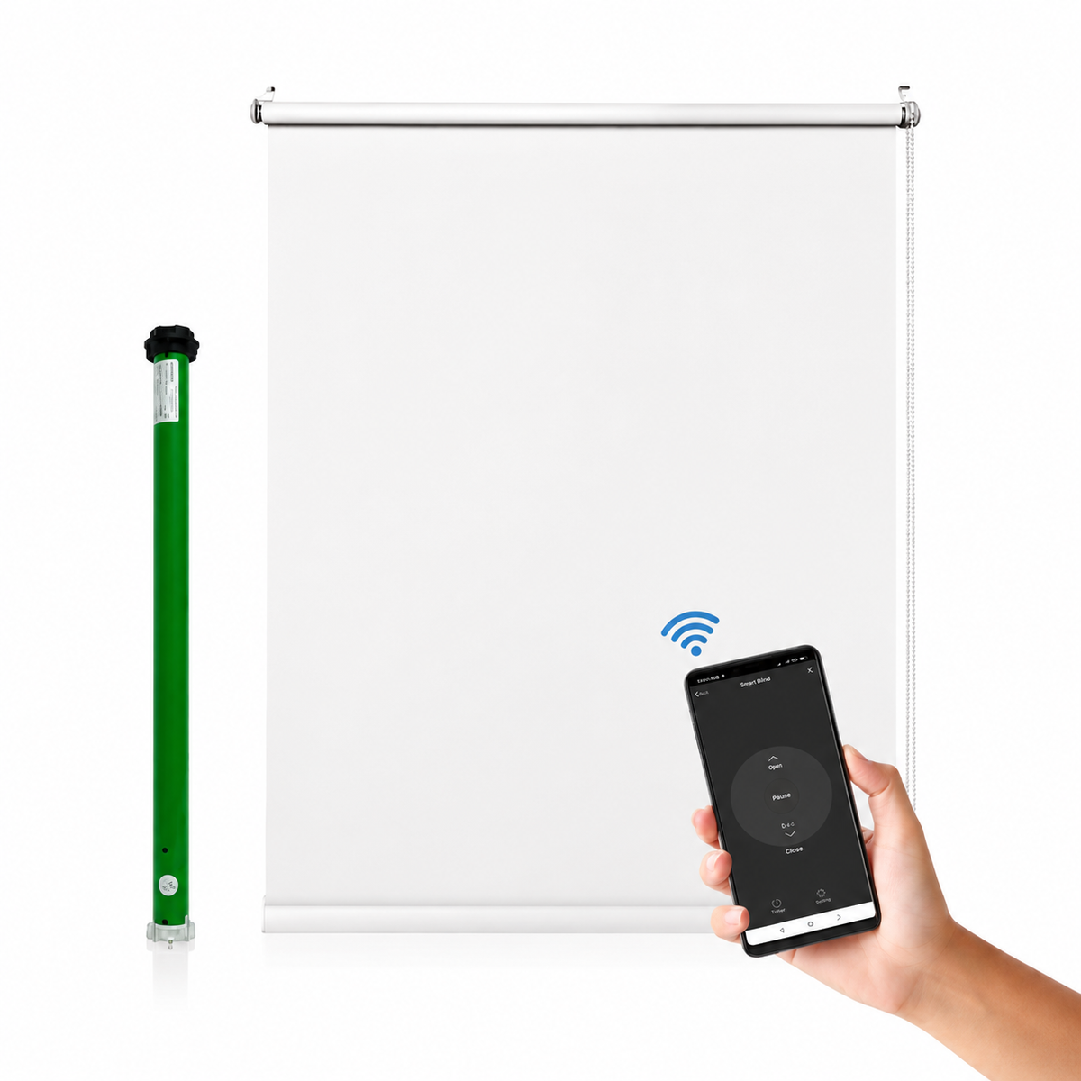 WiFi Blind Motor with Rod – Smart Curtain & Blind Automation
