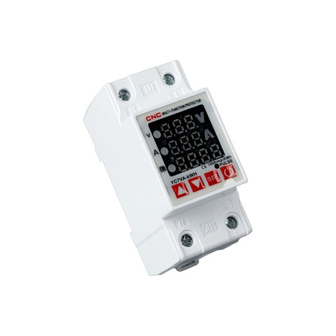 CNC YC7VA-kWH 3in1 Voltage Protector Over and Under Voltage Protective Device with Kwh meter