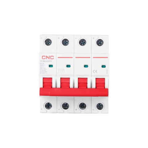 CNC YCB8-63PV 63A 4P DC 1000V MCB Photovoltaic Circuit Breaker