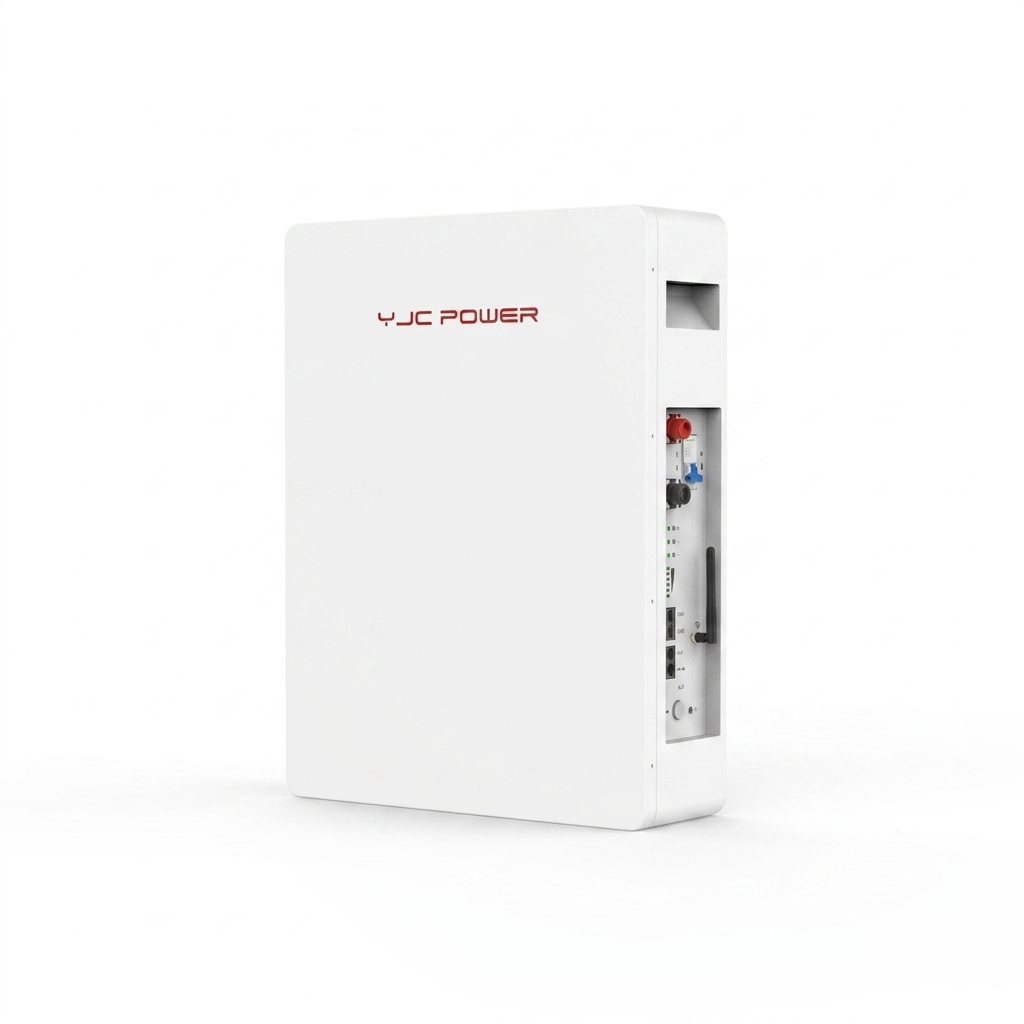 YJC Power HES-L-W-5.12kWh LiFePO4 Wall-Mounted Battery | 51.2V 100Ah Solar Energy Storage System