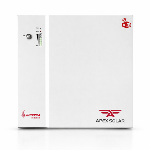 APEX 5220 5KW Zaroon X Lithium Battery | Tier 1 Cells, 8000 Cycles, Fast Charging & Smart App Control | IP20