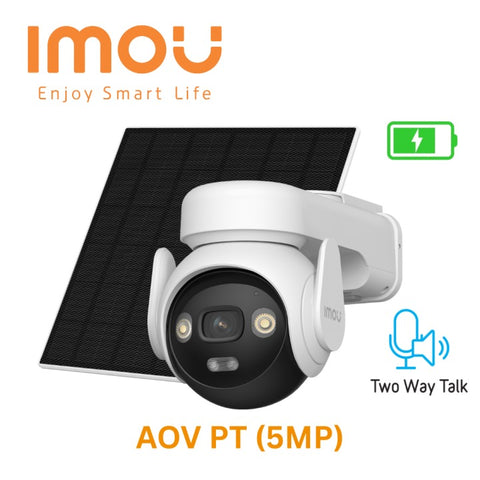 IMOU B7ED-5M0TEA-EU/FSP14 4G Security Camera with Solar Panel – 3K UHD, AOV 365-Day Recording, Dual 4G + WiFi, AI Human Detection