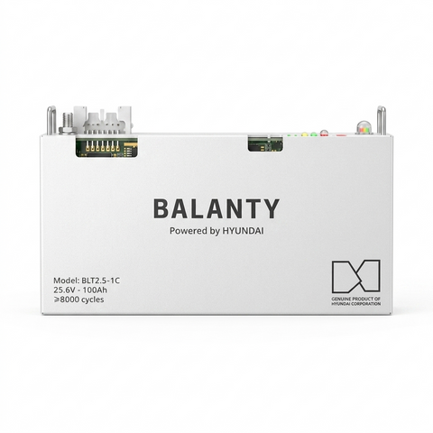 Hyundai Balanty 25.6V 100Ah Lithium Battery | 8000 Cycles Long Life | High Performance Energy Storage Solution