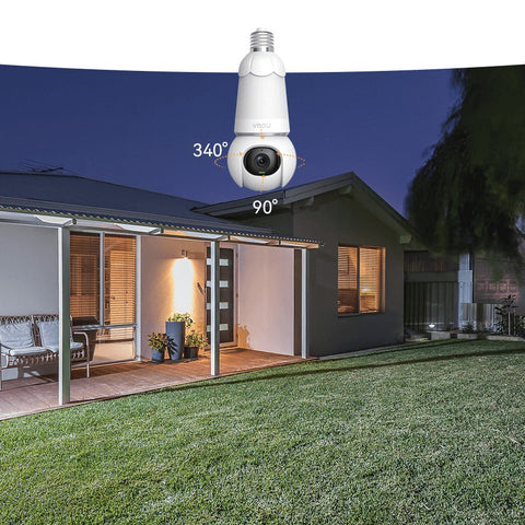 IMOU Bulb Cam WiFi Security Camera (2MP/3MP) – 360° Pan & Tilt, AI Detection, E27 Easy Install | Optional SD Card