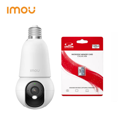 IMOU Bulb Cam WiFi Security Camera (2MP/3MP) – 360° Pan & Tilt, AI Detection, E27 Easy Install | Optional SD Card