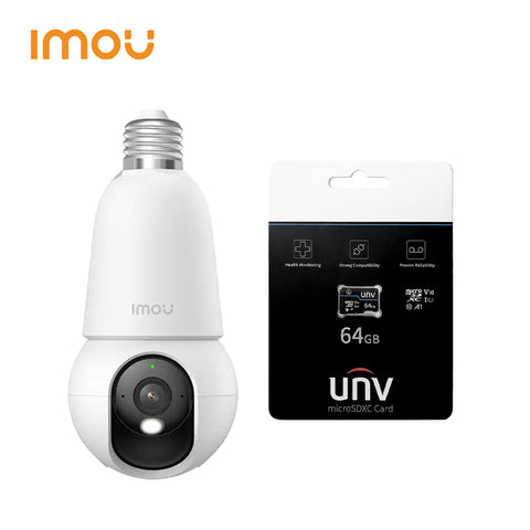 IMOU Bulb Cam WiFi Security Camera (2MP/3MP) – 360° Pan & Tilt, AI Detection, E27 Easy Install | Optional SD Card
