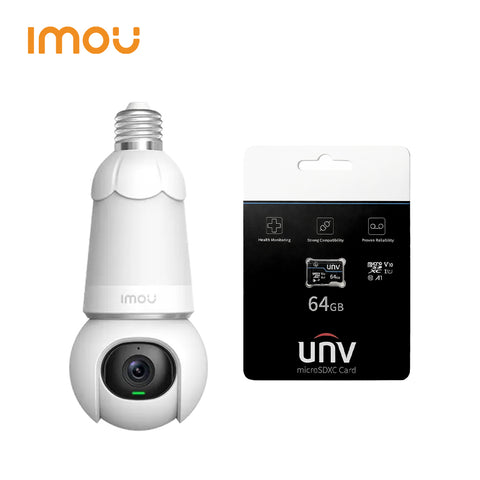 IMOU Bulb Cam WiFi Security Camera (2MP/3MP) – 360° Pan & Tilt, AI Detection, E27 Easy Install | Optional SD Card