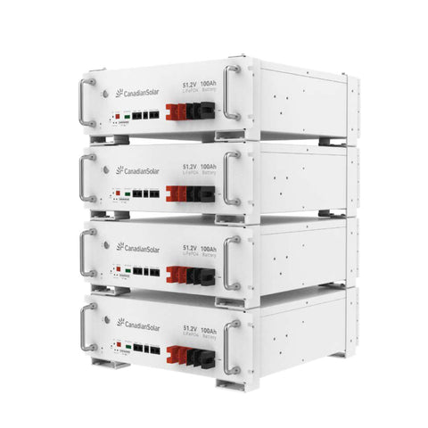 CanadianSolar 51.2V 100Ah Lithium Battery 5.12kWh Low Voltage Battery | Built-in Intelligent BMS | CSEB 5L-A1-E Series | 1C Rating | 5kwh | IP20