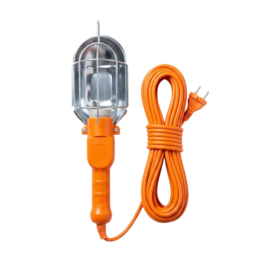 China 12 Meter Wire Maintenance Work Lamp with Ceramic Lamp Holder & High-Quality Switch