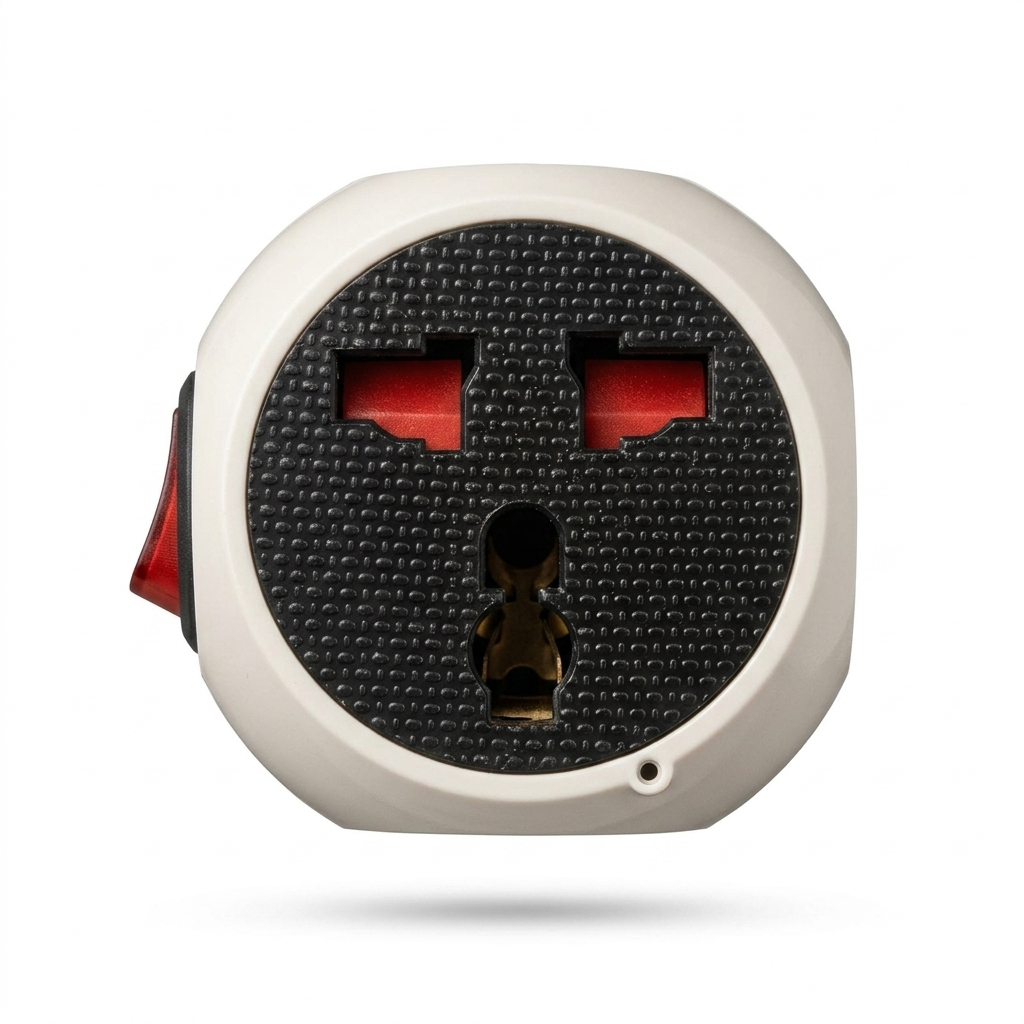 Chinrno 218 3 Pin Electrical Shoe with Button – Durable Multi Plug Power Connector