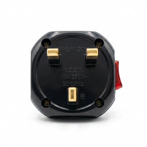 Chinrno 218 3 Pin Electrical Shoe with Button – Durable Multi Plug Power Connector