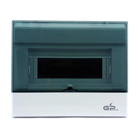 GP Electrical Metal Base Plastic Front Toggle Open Distribution Box