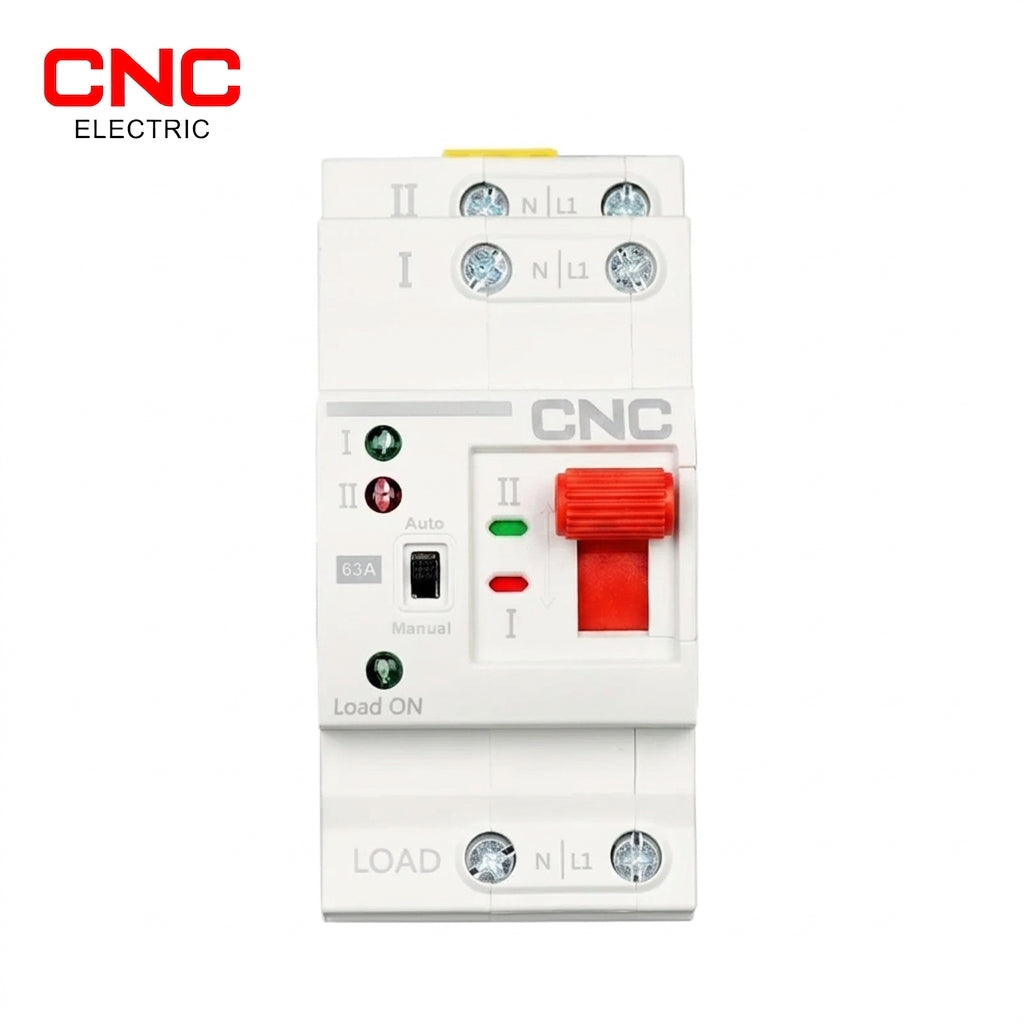 CNC YCQR-63 2P Single Phase 63A  Dual Power Automatic Transfer Switch ATS