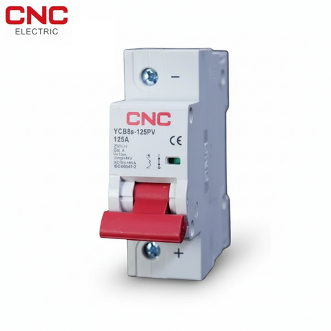 CNC YCB8s-125PV 1P DC 125A MCB Circuit Breaker – 250V Solar Protection Switch