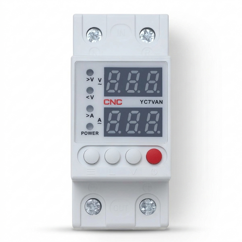 CNC YC7VA 2in1 2P Overvoltage and Undervoltage Protector